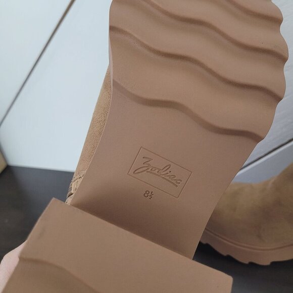 NWT Zodiac Teresa-Chelsea Faux Suede Platform Ankle Boots Chunky Heel Women 8.5 - Picture 8 of 9